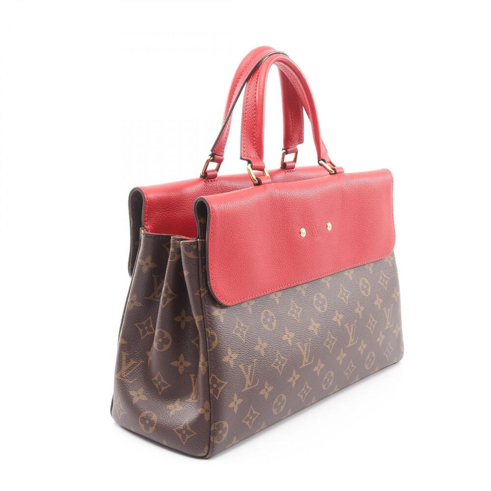 Louis Vuitton red canvas leather Monogram Venus handbag brown - Picture 1 of 8
